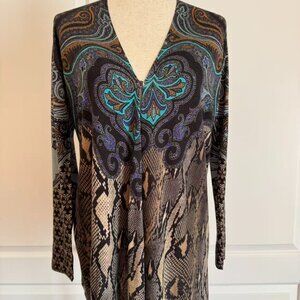 Etro Silk/Cashmere Cardigan, Sz 42